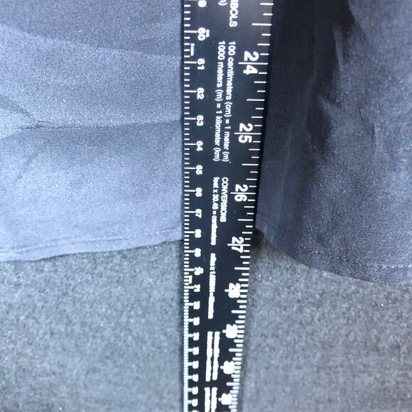 Express Womens Blouse Black 100% Silk Lace Accent Halter Tank Lightweight Large - Picture 9 of 12